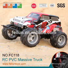 4CH 1:10 big wheels off road rc truck car plastic toys truck battery for sale